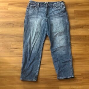 Ultra high rise mom jeans